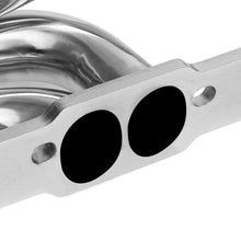 Load image into Gallery viewer, Chevrolet SBC Twin Turbo Manifold T3 Flange Top Mount Stainless Steel