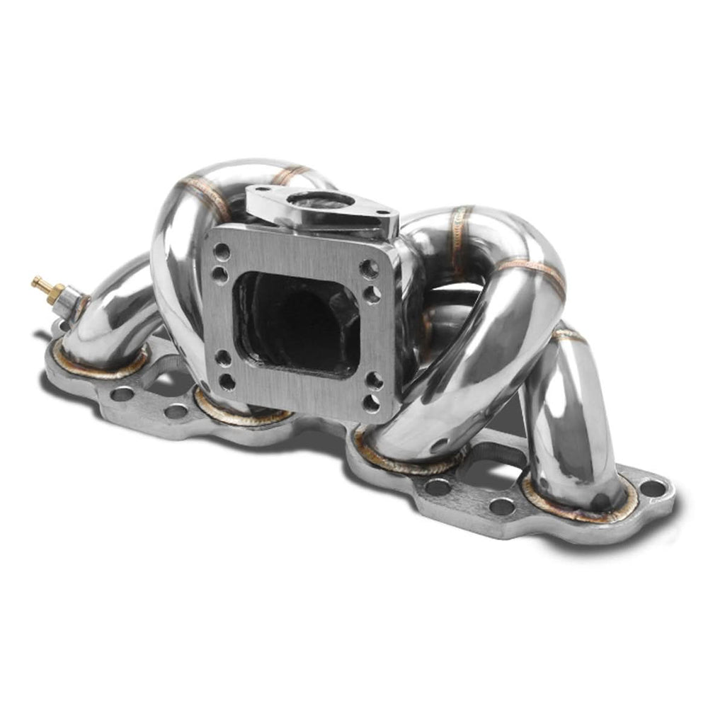 89-98 Nissan 240SX S13/S14 SR20DET T3/T4 Ram Horn Turbo Manifold Stainless Steel