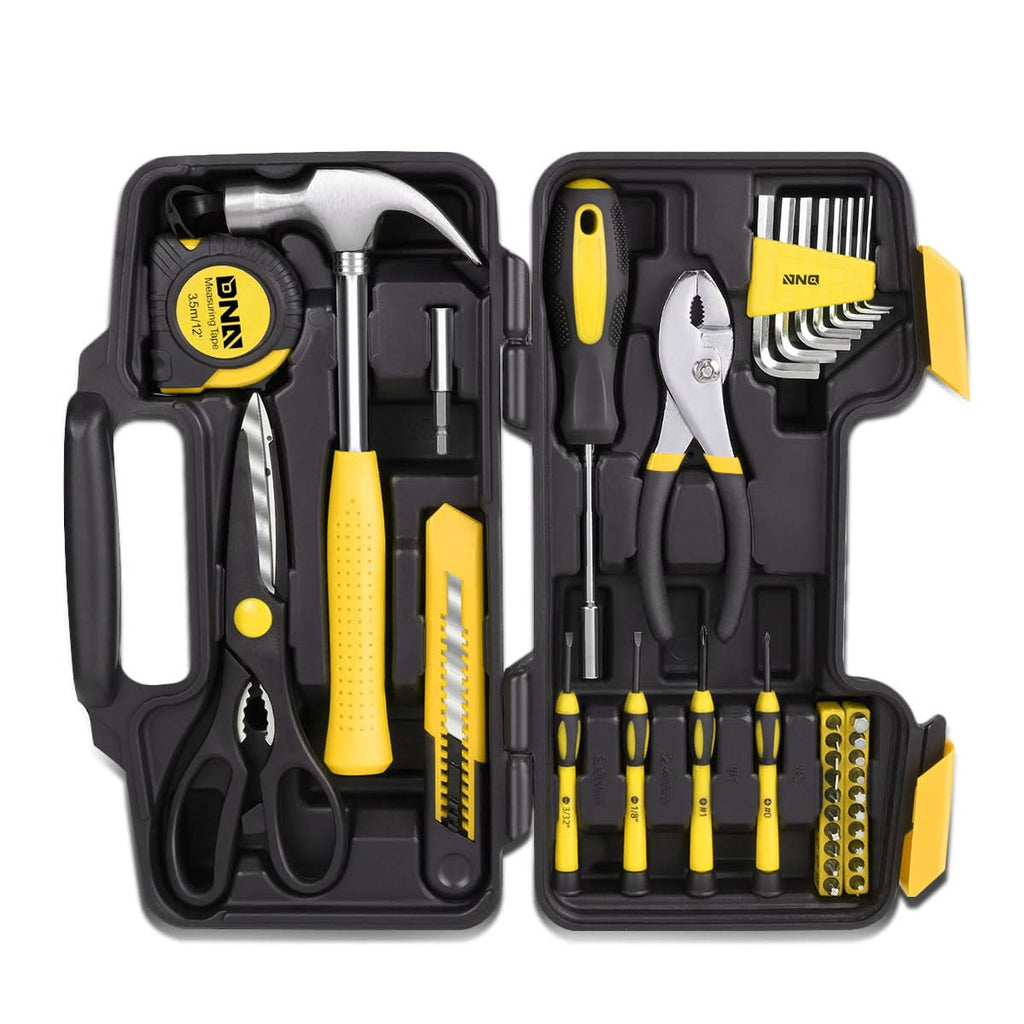 39-Piece Tool Set Box - Black/Yellow