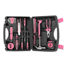 Load image into Gallery viewer, 46-Piece Tool Set Box - Black/Pink