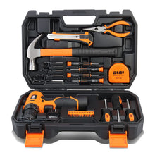 Load image into Gallery viewer, 27-Piece Tool Set with Storage Box - Black/Orange