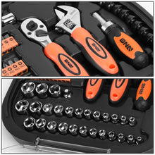 Load image into Gallery viewer, 64-Piece Chrome Vanadium Steel Tool Set - Black/Orange