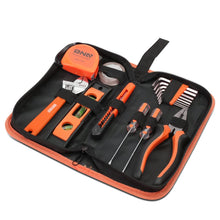 Load image into Gallery viewer, 16-Piece Tool Set with Storage Box - Black/Orange