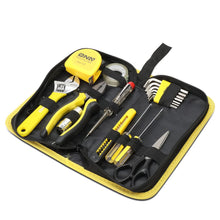 Load image into Gallery viewer, 18-Piece Tool Set with Storage Box - Black/Yellow