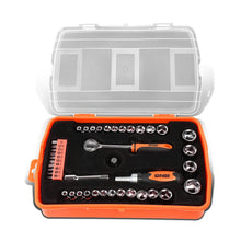 Load image into Gallery viewer, 41-Piece Screwdriver Bit Tool Set Kit - Black/Orange