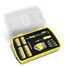 Load image into Gallery viewer, 51-Piece Magnetic Screwdriver Bit Tool Set - Black/Yellow