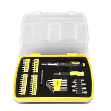 Load image into Gallery viewer, 51-Piece Magnetic Screwdriver Bit Tool Set - Black/Yellow