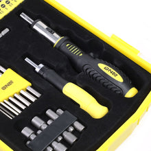 Load image into Gallery viewer, 51-Piece Magnetic Screwdriver Bit Tool Set - Black/Yellow