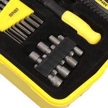 Load image into Gallery viewer, 51-Piece Magnetic Screwdriver Bit Tool Set - Black/Yellow