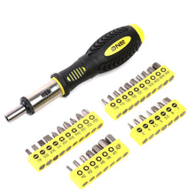 Load image into Gallery viewer, 51-Piece Magnetic Screwdriver Bit Tool Set - Black/Yellow