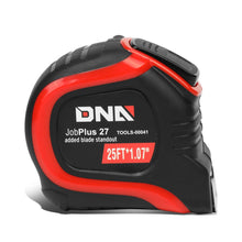Load image into Gallery viewer, DNA Logo 25FT Measuring Tape - Push Button Black/Red
