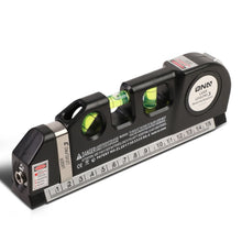 Load image into Gallery viewer, DNA Logo Laser Level with 3-Mode Line 6 Ruler 8ft Tape Black