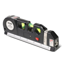 Load image into Gallery viewer, DNA Logo Laser Level with 3-Mode Line 6 Ruler 8ft Tape Black