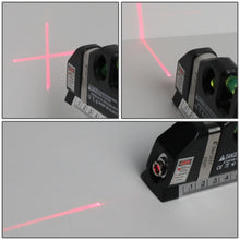 Load image into Gallery viewer, DNA Logo Laser Level with 3-Mode Line 6 Ruler 8ft Tape Black