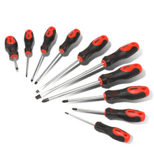 Load image into Gallery viewer, DNA Logo Screwdriver Set Tool Kit - 10 Piece Black Red Grip