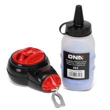 Load image into Gallery viewer, DNA Logo Chalk Line Reel with 100ft Line and 4oz Blue Chalk Bottle
