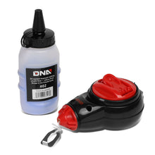 Load image into Gallery viewer, DNA Logo Chalk Line Reel with 100ft Line and 4oz Blue Chalk Bottle