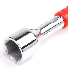 Load image into Gallery viewer, 4-Way Cross Lug Wrench - Chrome Vanadium Steel - 16" - Red/Silver