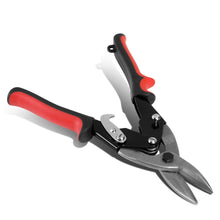 Load image into Gallery viewer, 10" Straight Cut Tin Snips with DNA Logo &amp; Thumb Lock - Red/Black