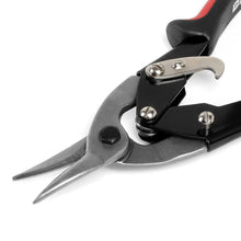 Load image into Gallery viewer, 10" Straight Cut Tin Snips with DNA Logo &amp; Thumb Lock - Red/Black