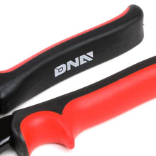 Load image into Gallery viewer, 10" Straight Cut Tin Snips with DNA Logo &amp; Thumb Lock - Red/Black