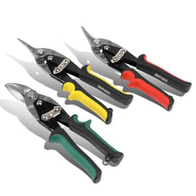 Load image into Gallery viewer, DNA Logo Tin Snips 3-Piece Set 10" Built-In Thumb Lock Tool Kit