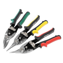 Load image into Gallery viewer, DNA Logo Tin Snips 3-Piece Set 10" Built-In Thumb Lock Tool Kit
