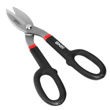 Load image into Gallery viewer, DNA Logo Tin Snips 10-1/2" Straight Pattern Metallic Black Red
