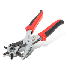 Load image into Gallery viewer, DNA Logo Leather Punch Tool Set - 6 Sizes (2mm-5mm) Black/Red
