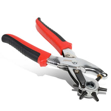 Load image into Gallery viewer, DNA Logo Leather Punch Tool Set - 6 Sizes (2mm-5mm) Black/Red
