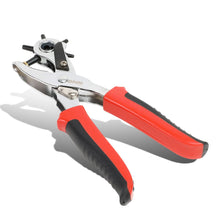 Load image into Gallery viewer, DNA Logo Leather Punch Tool Set - 6 Sizes (2mm-5mm) Black/Red