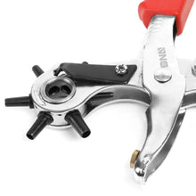 Load image into Gallery viewer, DNA Logo Leather Punch Tool Set - 6 Sizes (2mm-5mm) Black/Red