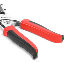 Load image into Gallery viewer, DNA Logo Leather Punch Tool Set - 6 Sizes (2mm-5mm) Black/Red