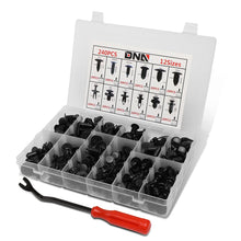 Load image into Gallery viewer, 240pc Plastic Clips Kit w/ Removal Tool - 12 Sizes Black
