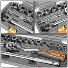 Load image into Gallery viewer, 17-Piece Chrome Vanadium Steel Tool Set Box with Case - ABS