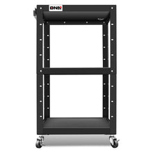 Load image into Gallery viewer, Steel AV Cart 25x18x42 Inch Mobile Audio Video Stand