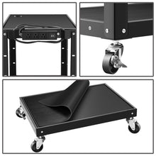 Load image into Gallery viewer, Steel AV Cart 25x18x42 Inch Mobile Audio Video Stand