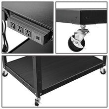 Load image into Gallery viewer, Steel AV Cart 35x25x42 Inch Mobile Storage