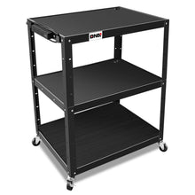 Load image into Gallery viewer, Steel AV Cart 35x25x42 Inch Mobile Storage
