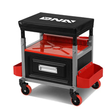 Load image into Gallery viewer, Mechanic Roller Seat - 17.5" H x 23.6" W - Height Adjustable 350lbs