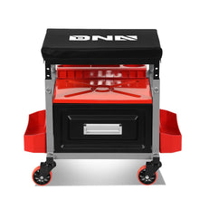 Load image into Gallery viewer, Mechanic Roller Seat - 17.5" H x 23.6" W - Height Adjustable 350lbs