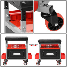 Load image into Gallery viewer, Mechanic Roller Seat - 17.5" H x 23.6" W - Height Adjustable 350lbs