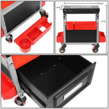 Load image into Gallery viewer, Mechanic Roller Seat - 17.5" H x 23.6" W - Height Adjustable 350lbs