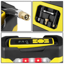 Load image into Gallery viewer, Portable Air Compressor &amp; Inflator with Car Charger - Yellow