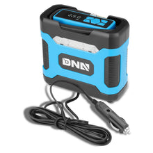 Load image into Gallery viewer, Universal Car Air Compressor &amp; Inflator with Car Charger - Blue