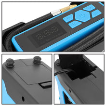 Load image into Gallery viewer, Universal Car Air Compressor &amp; Inflator with Car Charger - Blue