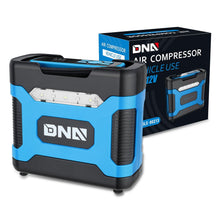 Load image into Gallery viewer, Universal Car Air Compressor &amp; Inflator with Car Charger - Blue