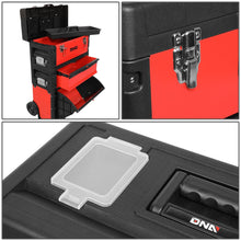 Load image into Gallery viewer, Rolling Tool Box Trolley Cart 19.5" x 28.5" x 12" Red Storage