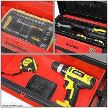 Load image into Gallery viewer, Rolling Tool Box Trolley Cart 19.5" x 28.5" x 12" Red Storage