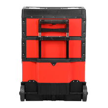 Load image into Gallery viewer, Rolling Tool Box Trolley Cart 19.5" x 28.5" x 12" Red Storage